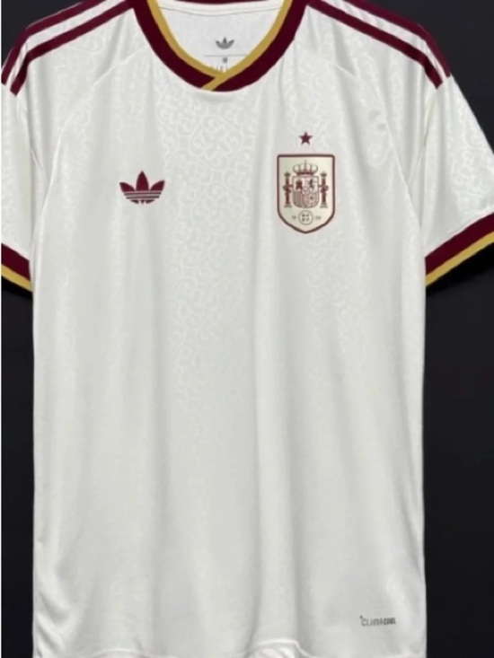 adidas Other - adidas White Soccer Jersey with Maroon & Gold Accents